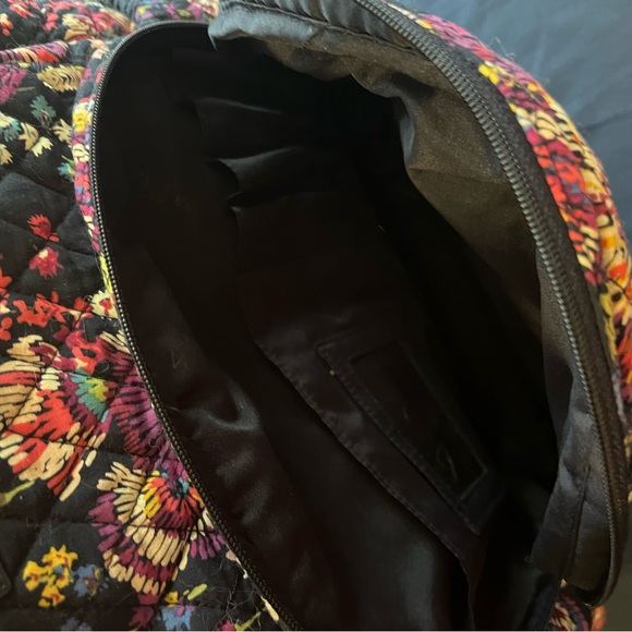 Vera Bradley Campus Backpack and Lunch Tote Bundle Midnight Wildflowers